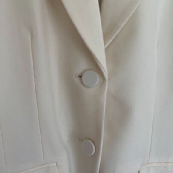 M.M. LaFleur Women's Bennett 1.0 Blazer Jacket, Wool Twill, Ivory, size 2 NWT - Picture 5 of 11